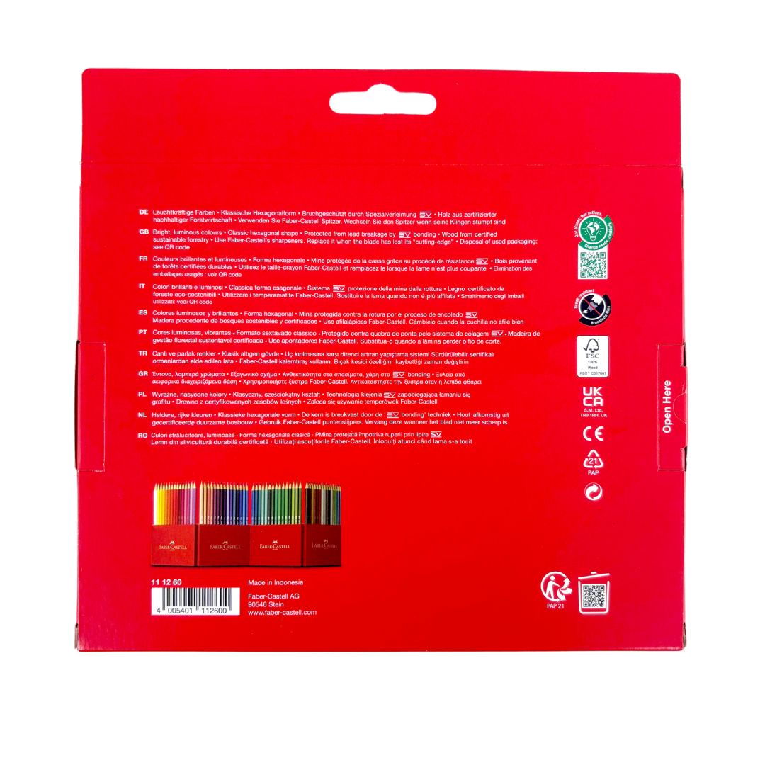 60 Colour Pencils Cardboad Box